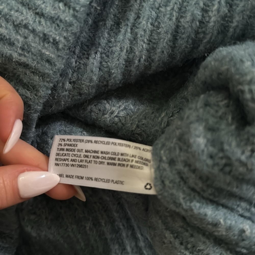Universal Thread | Mock Turtleneck Chunky Knit Sweater | Sky Blue | size XS - Picture 6 of 7